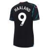 Camisolas Manchester City Haaland 9 Mulher 3º Equipamento 2023-24 Manga Curta